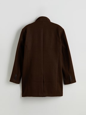 Kaşe Kaban KOYU KAHVERENGİ