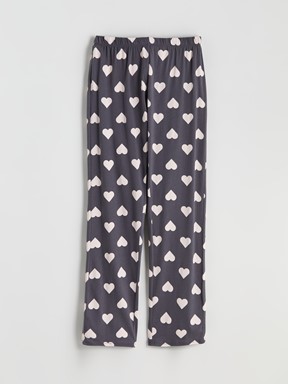 Pijama Takım KOYU GRİ BASKILI