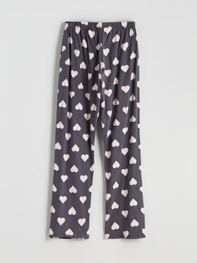Pijama Takım KOYU GRİ BASKILI