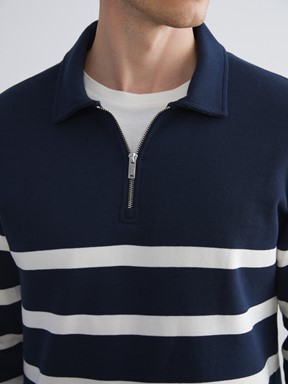 Sweatshirt LACİVERT ÇİZGİLİ