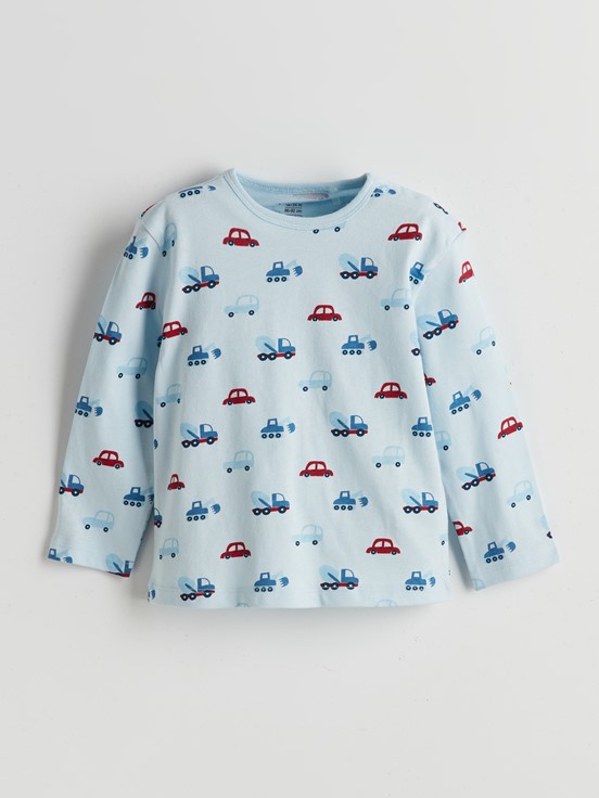 Pijama Takım AÇIK MAVİ BASKILI