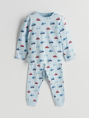 Pijama Takım AÇIK MAVİ BASKILI