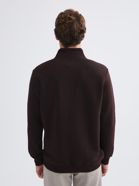 Sweatshirt KOYU KAHVERENGİ