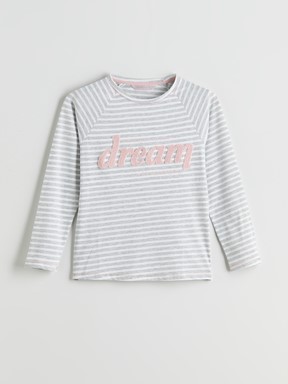 Pijama Takım GRİ MELANJ BASKILI