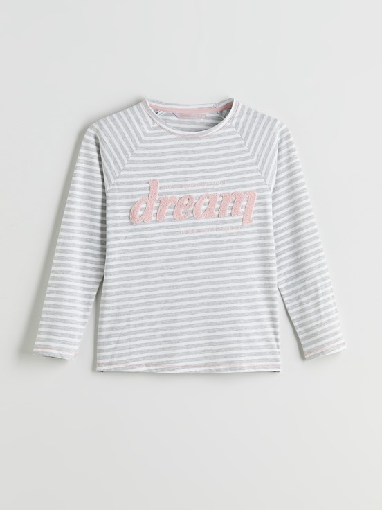 Pijama Takım GRİ MELANJ BASKILI