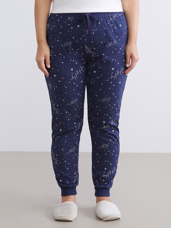 Pijama Alt LACİVERT BASKILI