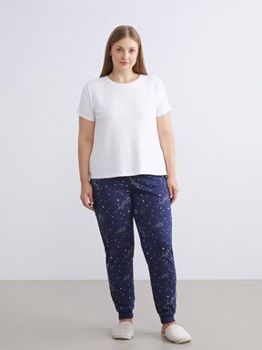 Pijama Alt LACİVERT BASKILI