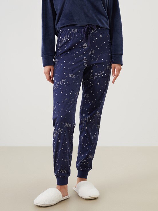 Pijama Alt LACİVERT BASKILI