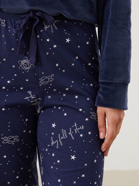 Pijama Alt LACİVERT BASKILI