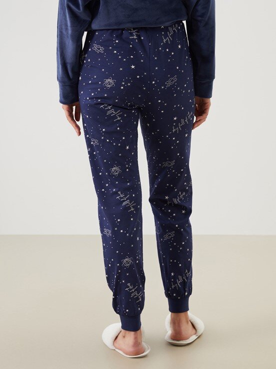 Pijama Alt LACİVERT BASKILI