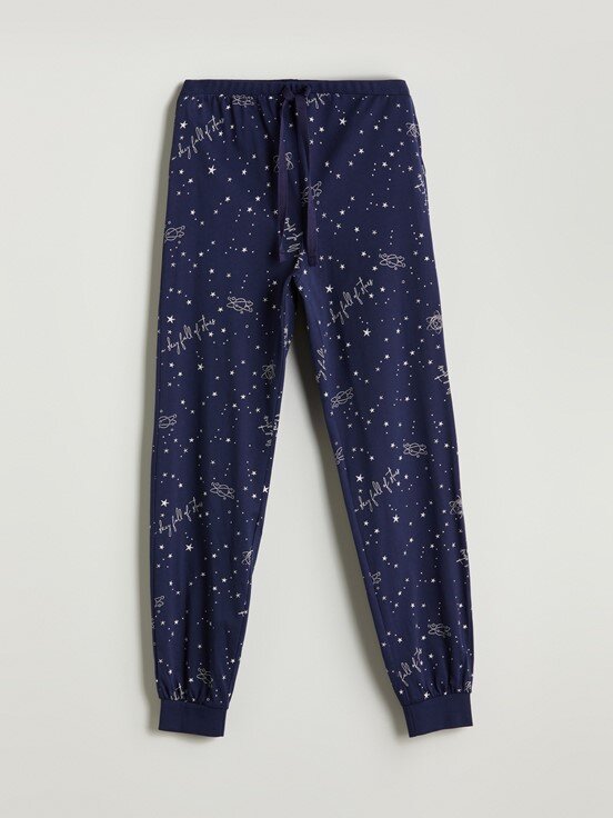 Pijama Alt LACİVERT BASKILI