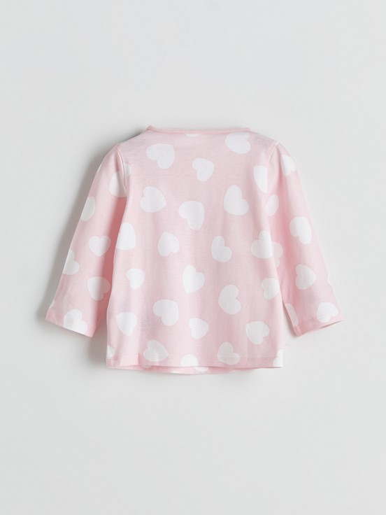 Pijama Takım PEMBE BASKILI