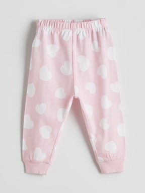 Pijama Takım PEMBE BASKILI