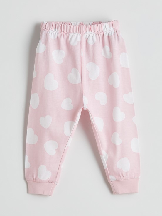 Pijama Takım PEMBE BASKILI