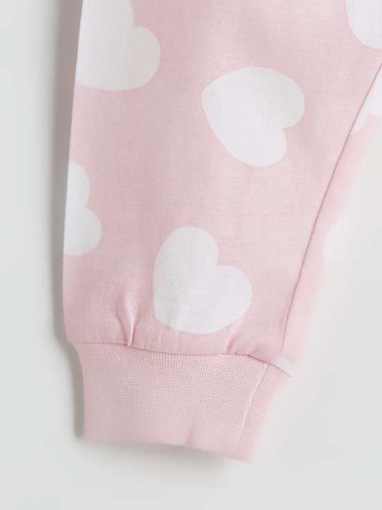 Pijama Takım PEMBE BASKILI