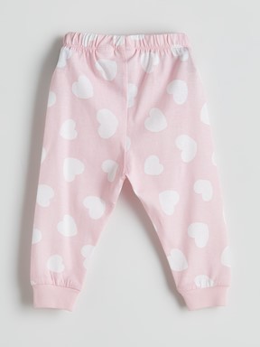 Pijama Takım PEMBE BASKILI