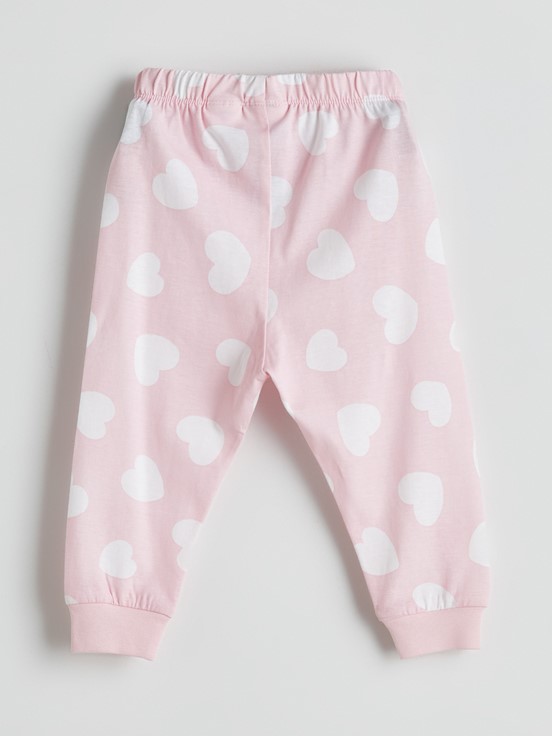 Pijama Takım PEMBE BASKILI