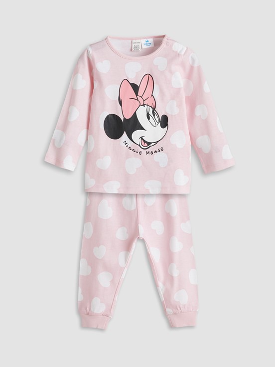 Pijama Takım PEMBE BASKILI