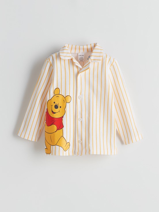 Pijama Takım AÇIK SARI BASKILI