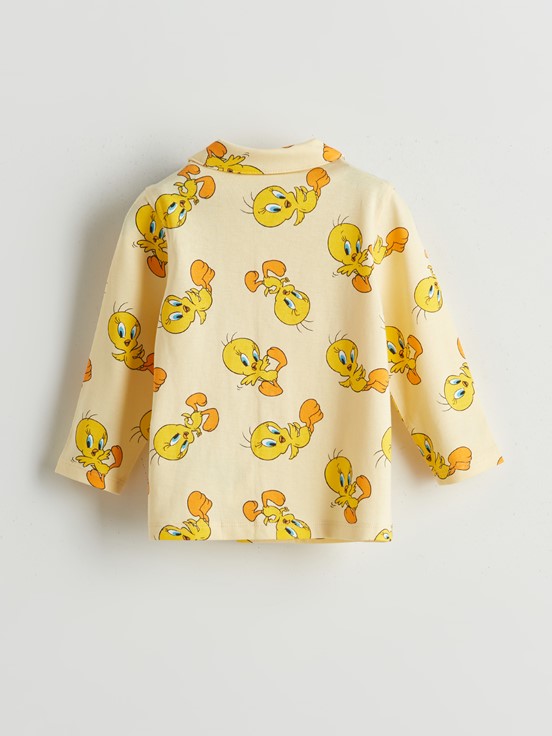 Pijama Takım AÇIK SARI BASKILI