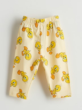 Pijama Takım AÇIK SARI BASKILI