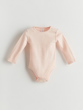 Çıtçıtlı Body MAT PEMBE BASKILI