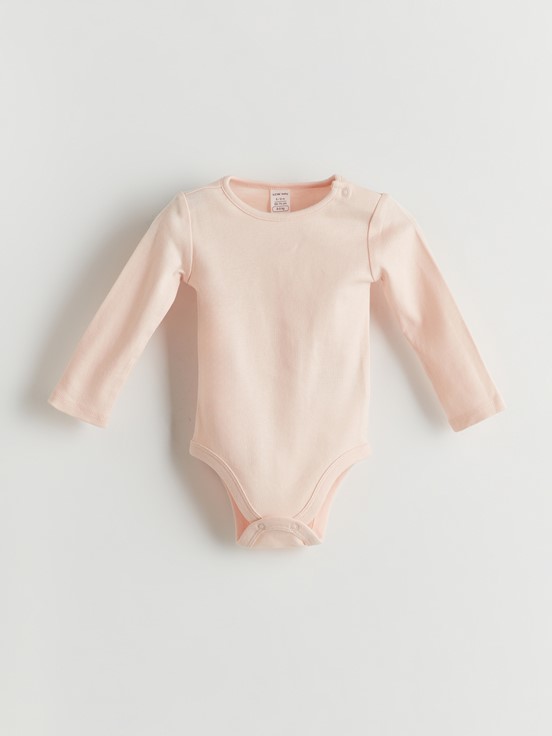 Çıtçıtlı Body MAT PEMBE BASKILI