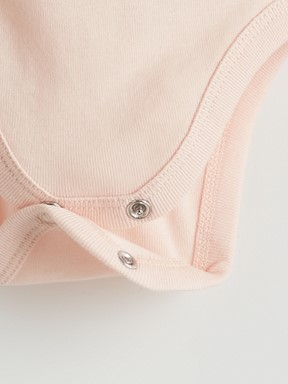 Çıtçıtlı Body MAT PEMBE BASKILI