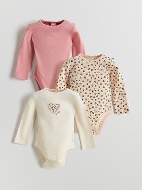 Çıtçıtlı Body BEJ BASKILI