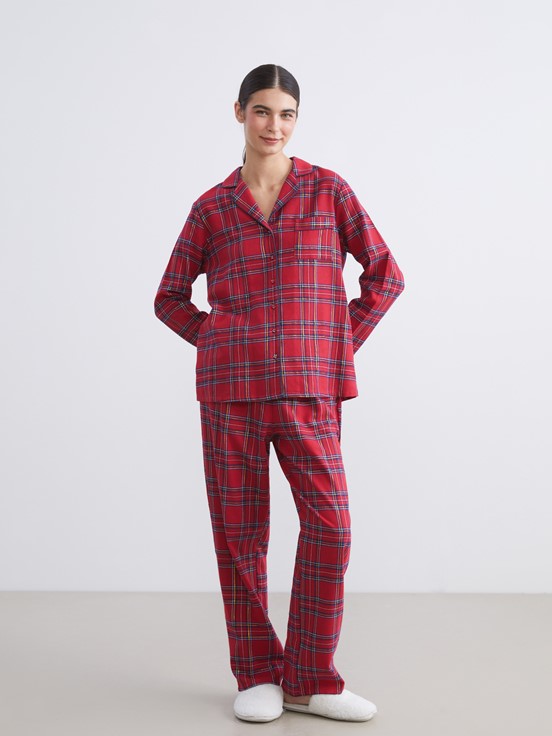 Pijama Takım KIRMIZI EKOSELİ