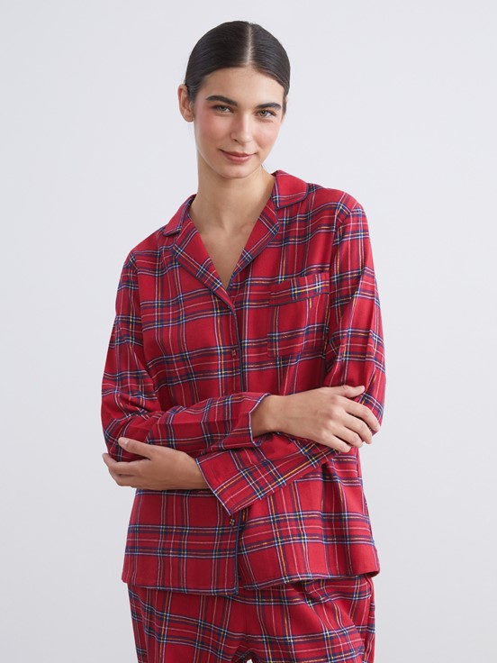 Pijama Takım KIRMIZI EKOSELİ