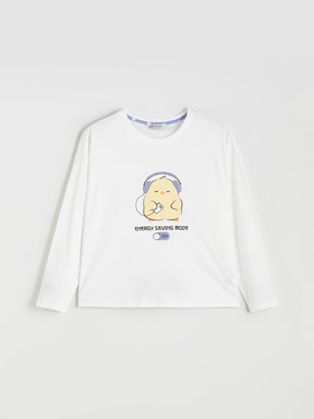 Pijama Takım KOYU LİLA BASKILI