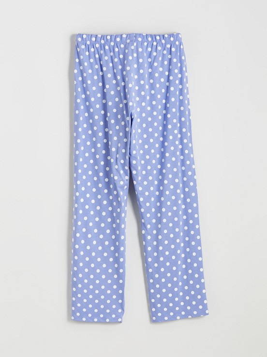 Pijama Takım KOYU LİLA BASKILI