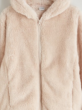 Fermuarlı Sweatshirt BEJ