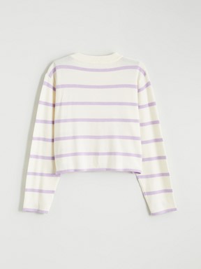 Hırka LİLA ÇİZGİLİ