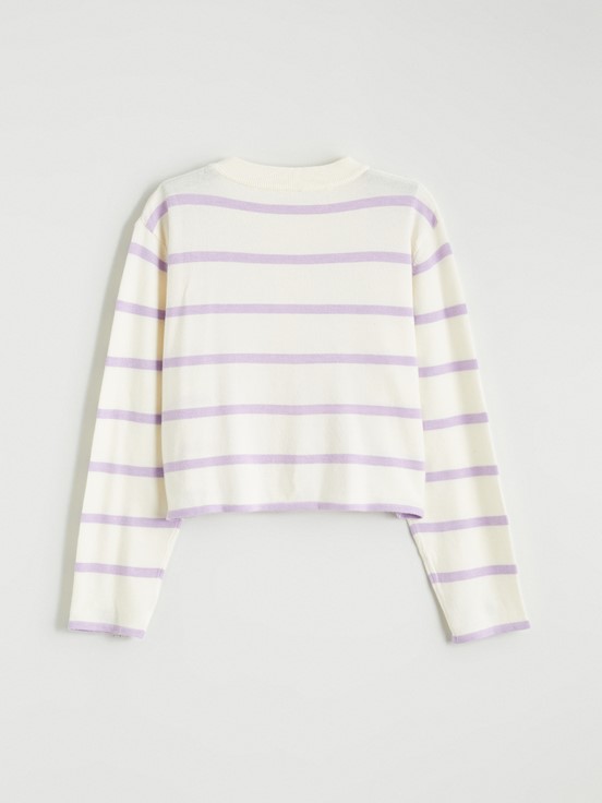 Hırka LİLA ÇİZGİLİ