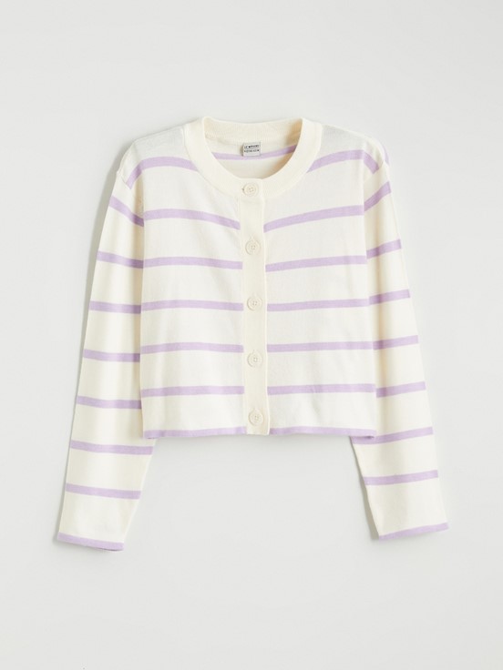 Hırka LİLA ÇİZGİLİ