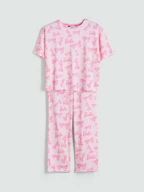 Pijama Takım PEMBE BASKILI