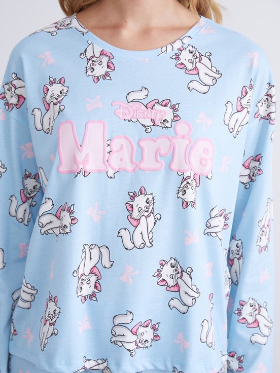 Pijama Takım AÇIK MAVİ BASKILI