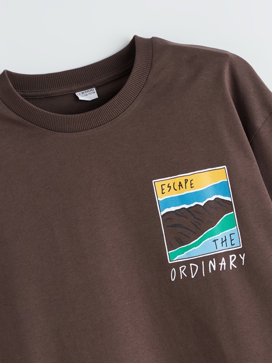 Tişört KAHVERENGİ