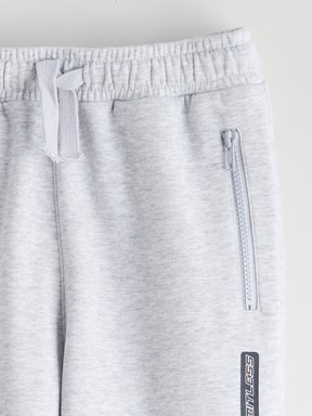 Beli Lastikli Erkek Çocuk Jogger Eşofman Altı AÇIK GRİ MELANJ