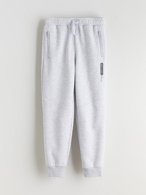 Beli Lastikli Erkek Çocuk Jogger Eşofman Altı AÇIK GRİ MELANJ