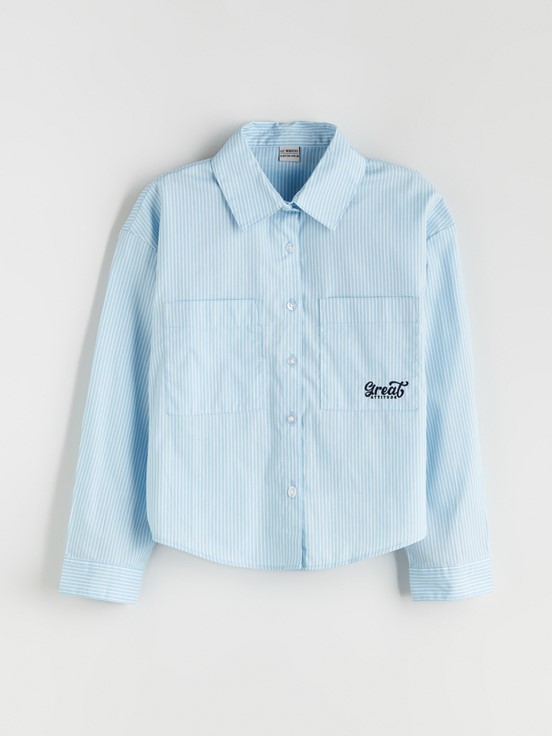 Gömlek MAVİ ÇİZGİLİ