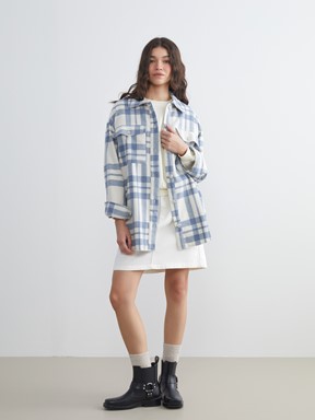 Gömlek Ceket MAVİ EKOSELİ