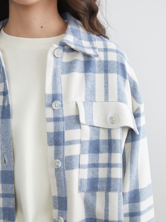 Gömlek Ceket MAVİ EKOSELİ