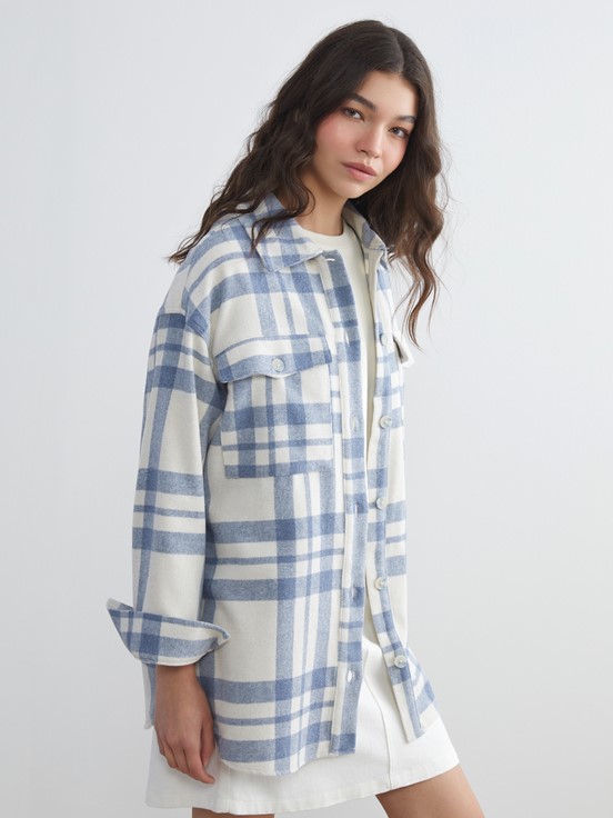 Gömlek Ceket MAVİ EKOSELİ