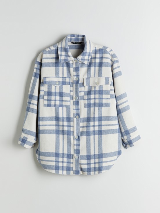 Gömlek Ceket MAVİ EKOSELİ