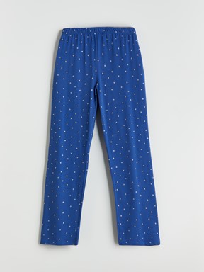 Pijama Takım KOYU MAVİ BASKILI