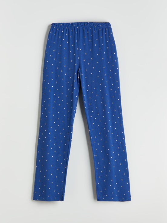 Pijama Takım KOYU MAVİ BASKILI