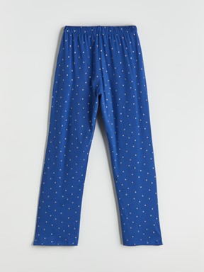 Pijama Takım KOYU MAVİ BASKILI
